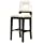 Baxton Studio Isa Cream Leather Barstool