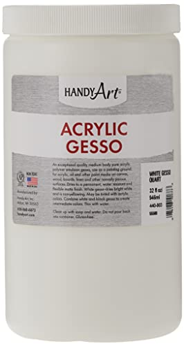 Handy Art√É‚Äö√Ç¬Æ 440-003 Medium Student Acrylic Paint, 32 oz., Gesso White