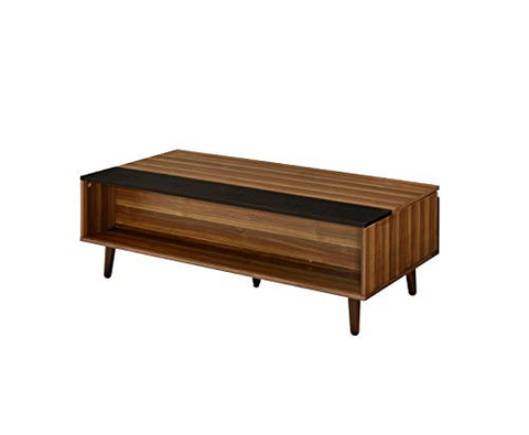 Acme Furniture Avala Coffee Table, Walnut &amp; Black