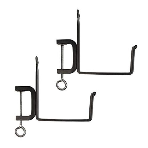 Achla Designs SFB-03C, 10 inch Railing clamp Window Flower Box Brackets, Black