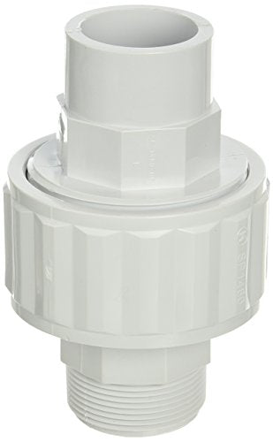 Hayward SP1481 1-1/2-Inch SLIP White ABS Full-Flo Self-Aligning Double Male End Union