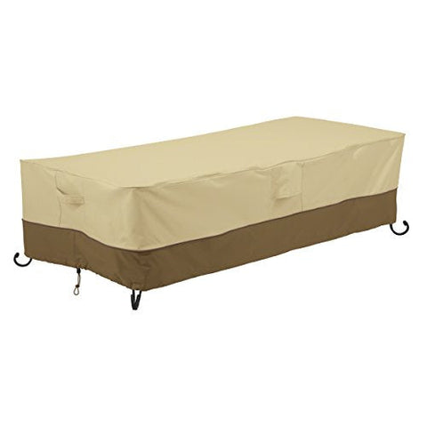 Classic Accessories Veranda Water-Resistant 56 Inch Rectangular Fire Pit Table Cover, Outdoor Table Cover