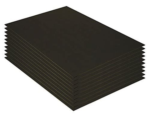 Flipside 20 x 30 Inch Black on Black Foam Board, 10 Pack