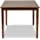 Baxton Studio Eveline Walnut Finished Rectangular Wood Dining Table