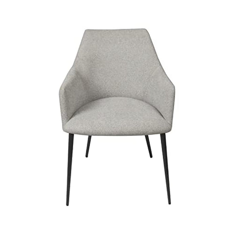 Ouuuhlala Your Choice Harmony Urban Gray Upholstery Dining Chair with Conic Legs(Set of 2)