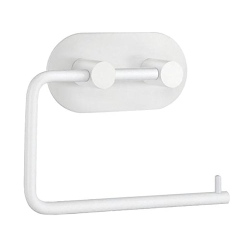 SELFAD-HESIVE TOILET ROLL HOLDER STAINLESS STEEL WHITE