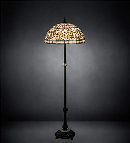 62 inches Wide Tiffany Turning Leaf Floor Lamp