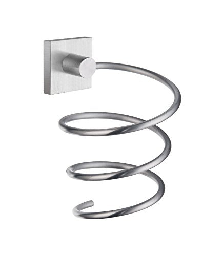 HOUSE HOLDER FOR HAIRDRYER BRUSHED CHROME