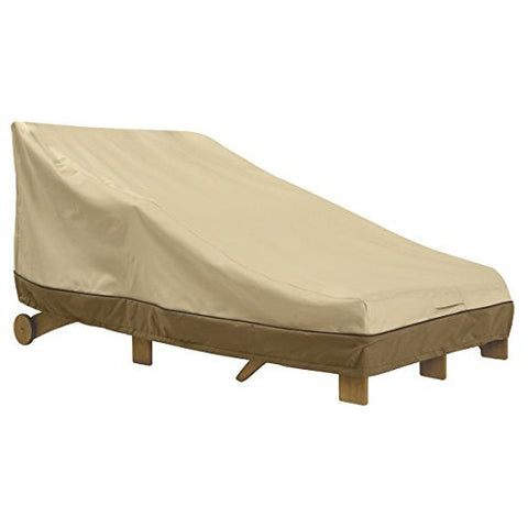 Classic Accessories Veranda Water-Resistant 65 Inch Steamer Patio Chaise/Deck Chair Cover, Chaise Lounge Covers Outdoor