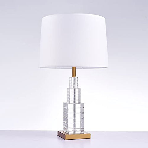 Pasargad Home Ramirez Collection Metal &amp; Crystal Table Lamp Lights