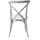 Commercial Seating Products White Wash Crossback Dining Chairs, 1-Pack