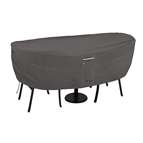 TABLE & CHAIR CVR BISTRO TAUPE-1SZ-8CS