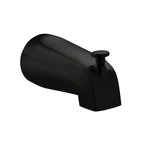 PULSE ShowerSpas NPT Connection Tub Spout with Diverter in Matte Black
