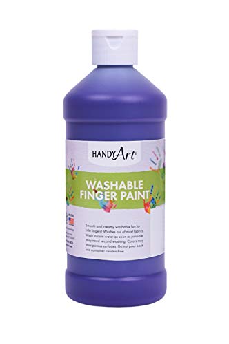 Handy Art Washable Finger Paint 16 ounce, Violet