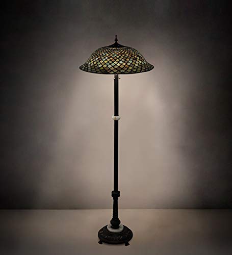 62Inch High Tiffany Fishscale Floor Lamp