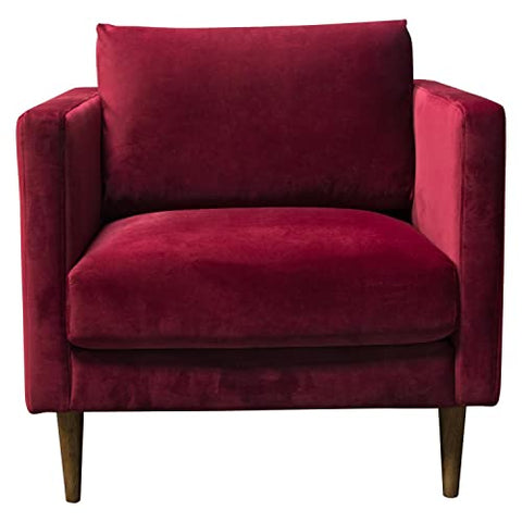 Sage Chair in Burgundy Velvet by Diamond Sofa - Burgundy