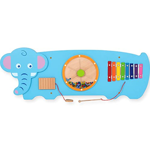 THREE ACTIVITY WALL PANEL ELEPHANT