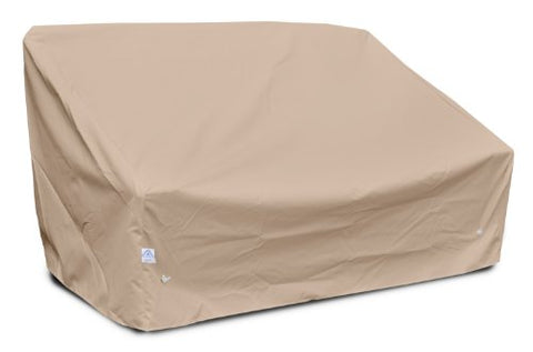 KoverRoos Weathermax 49950 Deep 2-Seat Sofa Cover, 61-Inch Width by 36-Inch Diameter by 32-Inch Height, Large Toast