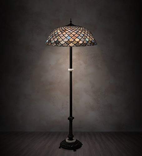 62 inches High Tiffany Fishscale Floor Lamp