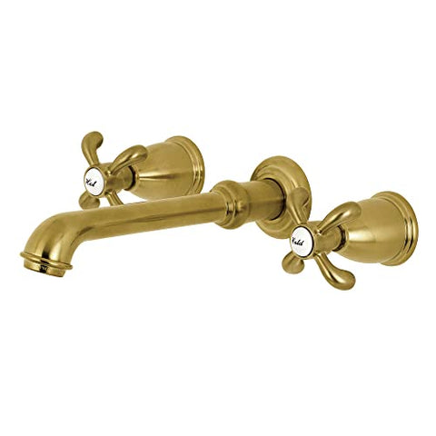 Kingston Brass KS7125TX French Country Bathroom Faucet, 10-7/16&#34; in Spout Reach, Oil Rubbed Bronze