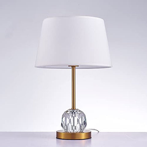 Pasargad Home Aston Collection Metal &amp; Crystal Table Lamp Lights