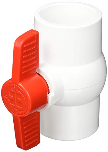 Hayward QVC1020SSEW 2-Inch White QVC Series Compact Ball Valve with Socket End Connection
