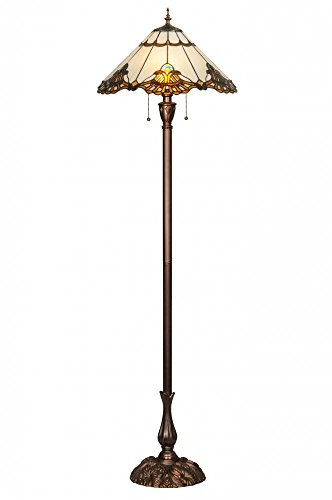63 inches H Shell with Jewels Floor Lamp