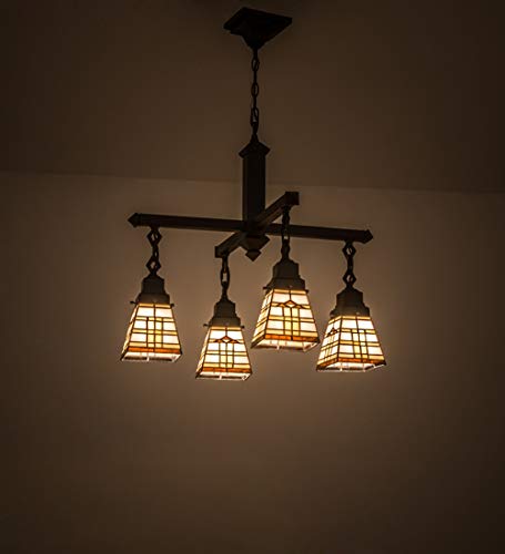 26 inches W Arrowhead Mission 4 LT Chandelier