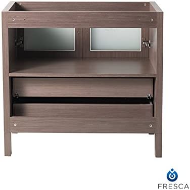 Fresca Torino 36" Gray Oak Modern Bathroom Cabinet