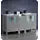 Fresca Torino 60&#34; Gray Modern Double Sink Bathroom Cabinets w/Integrated Sinks