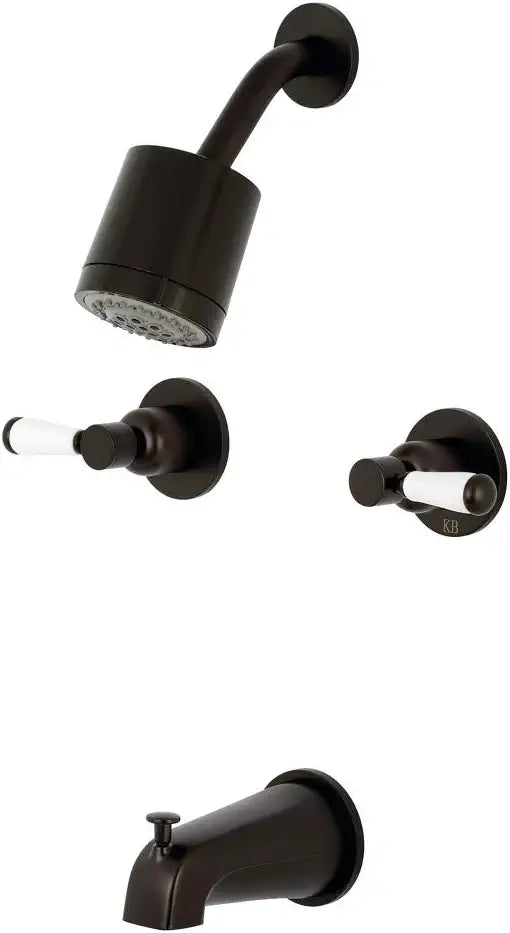 Kingston Brass KBX8145DPL Paris Tub and Shower Faucet, Oil Rubbed Bronze