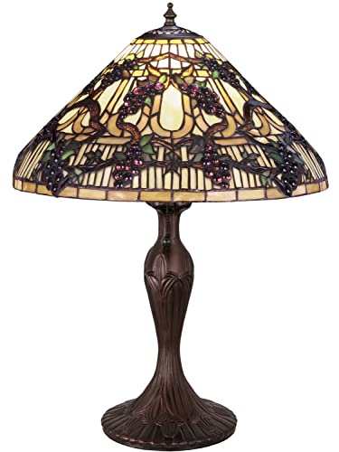 23Inch High Jeweled Grape Table Lamp