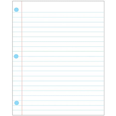 ASHLEY PRODUCTIONS Die-Cut Magnetic Notebook Paper, 12&#34; x 15&#34; , White