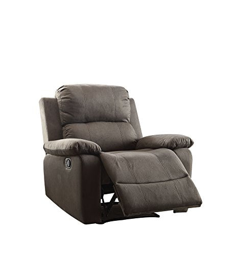 ACME Bina Recliner - - Charcoal Polished Microfiber