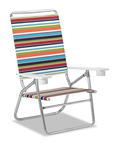 Telescope Casual Light N Easy High Boy Folding Beach Arm Chair With Marine Grade Polymer Arms With Cup Holders With Isla Fabric