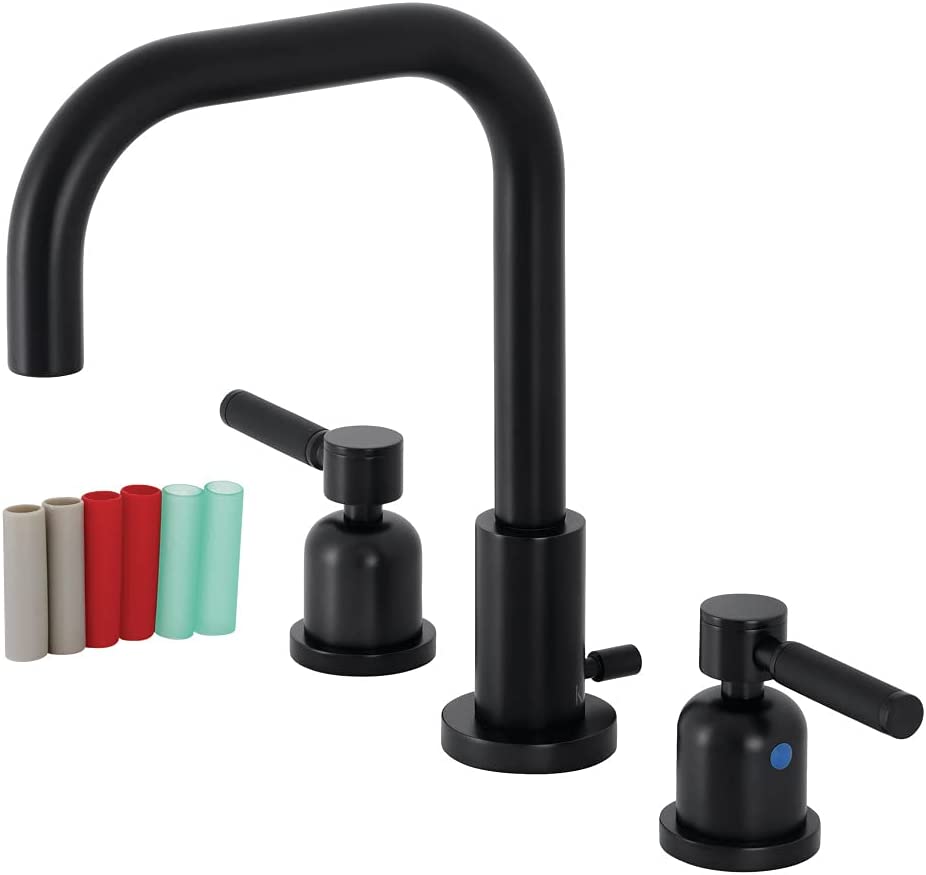 Kingston Brass FSC8930DKL Kaiser Widespread Bathroom Faucet, Matte Black