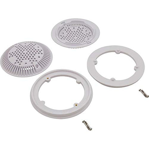 Hayward WG1030AVPAK2 White Dual Suction Flow Drain Cover and Frame