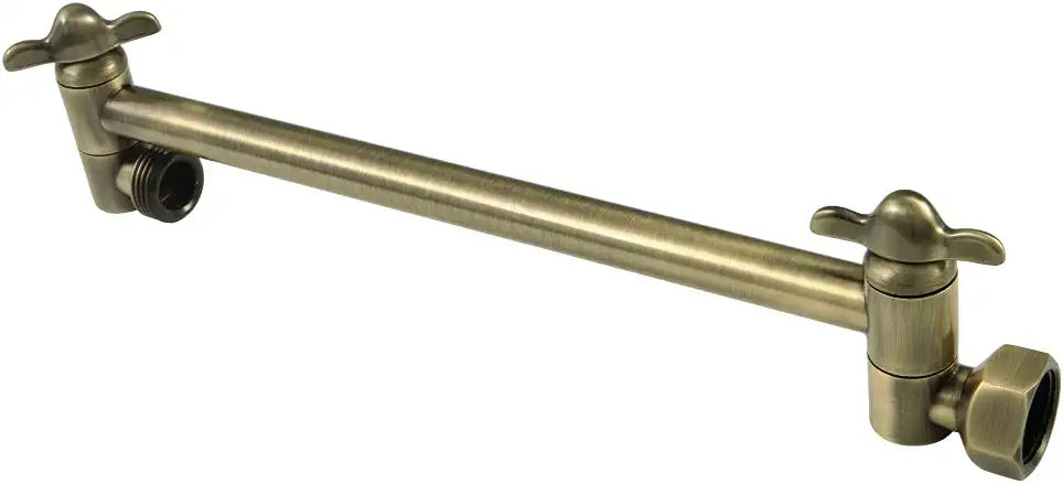 Kingston Brass K153A3 Plumbing Parts 10-Inch Adjustable High-Low Shower Arm, Antique Brass