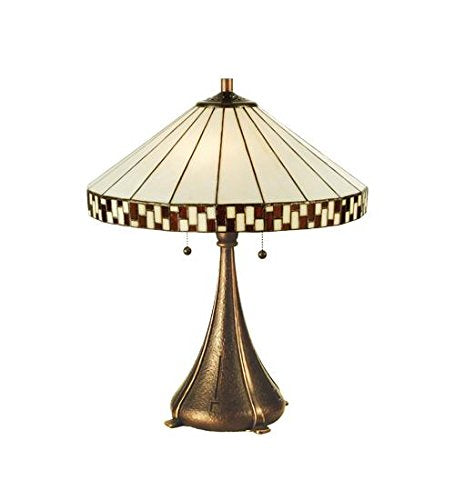 22Inch High Checkerboard Table Lamp