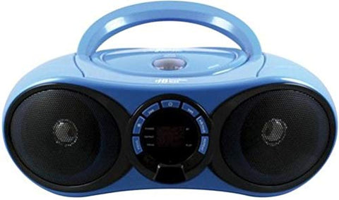 HamiltonBuhl Boombox CD/FM Media Player with Bluetooth(R) Receiver, Blue (HB-100BT2)