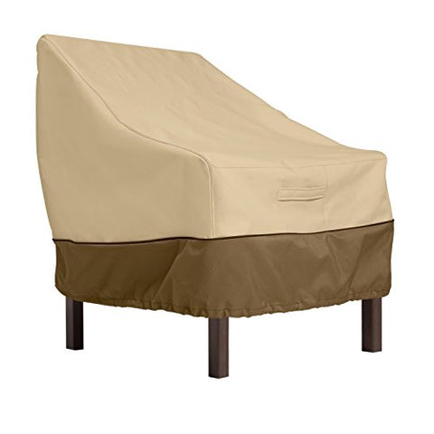 Classic Accessories Veranda Water-Resistant Patio Chair Cover, 25.5 x 28.5 x 26 Inch, Outdoor Chair Covers