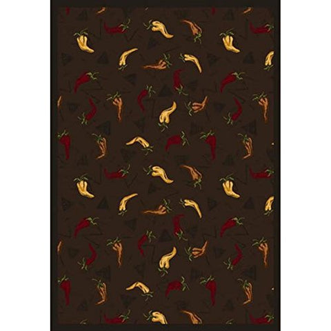 Joy Carpets Kaleidoscope Jalapeno Fiesta Whimsical Area Rugs, 92-Inch by 129-Inch by 0.36-Inch, Emerald