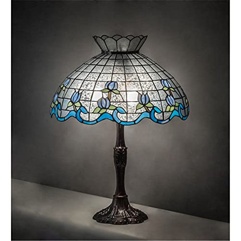 26Inch High Roseborder Table Lamp