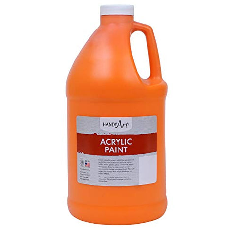 Handy Art Acrylic Paint Half Gallon, Chrome Orange