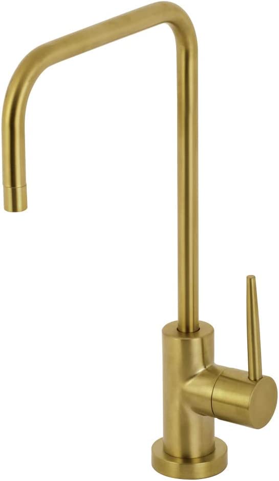 Kingston Brass KS6197NYL New York Single-Handle Cold Water Filtration Faucet, Brushed Brass