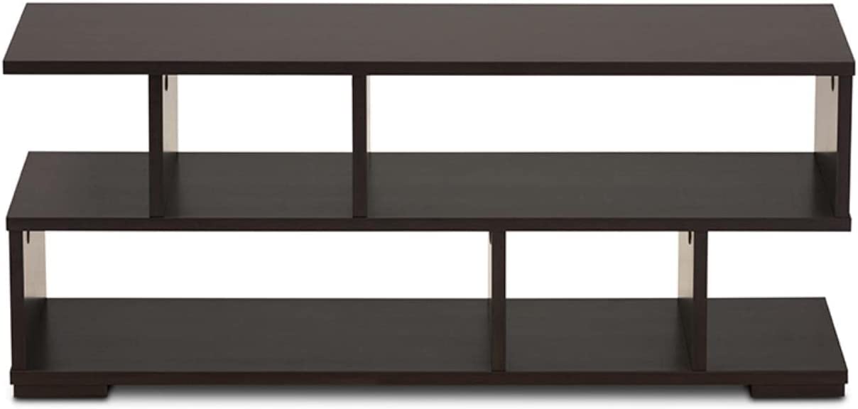 Baxton Studio Arne Modern and Contemporary Dark Brown Finished Wood TV Stand