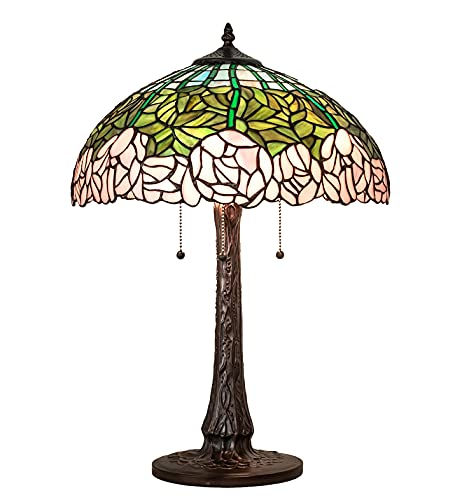 22Inch High Cabbage Rose Table Lamp