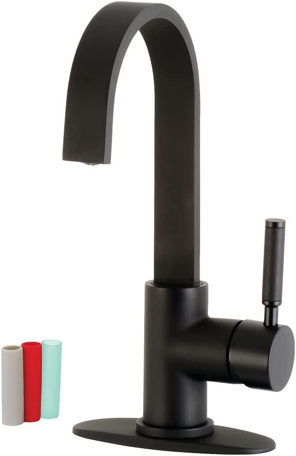 Kingston Brass LS8610DKL Kaiser Bar Faucet, Matte Black