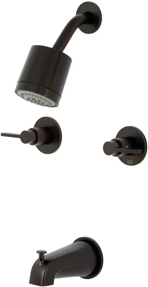 Kingston Brass KBX8145NDL NuvoFusion Tub and Shower Faucet, Oil Rubbed Bronze