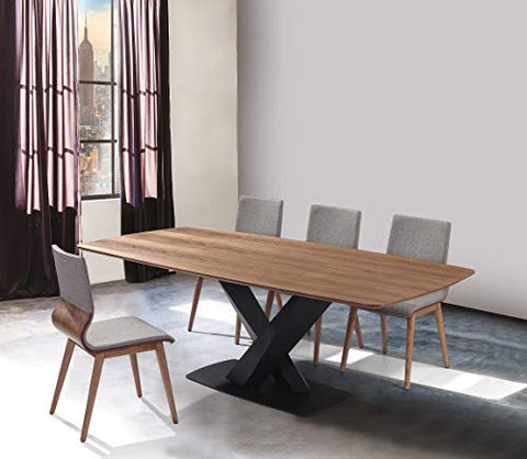 Armen Living Everett Dining set, Walnut